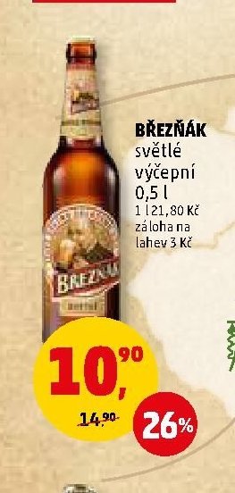 BŘEZŇÁK světlé výčepní 0,5 l