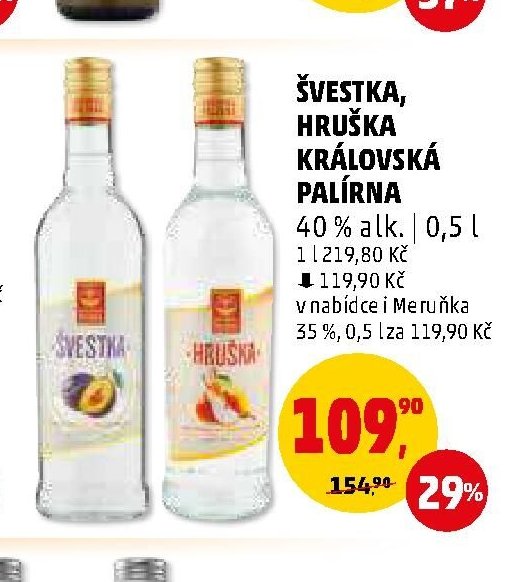 Švestka, Hruška královská palírna