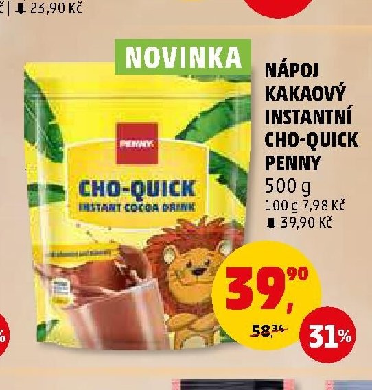 Nápoj kakaový instantní Cho-Quick Penny