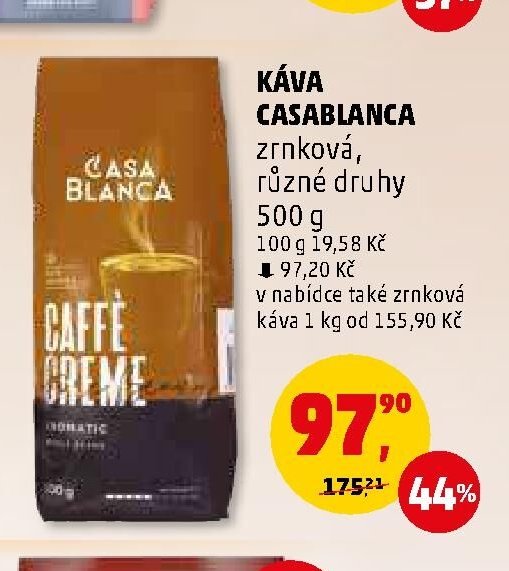 Káva Casablanca zrnková