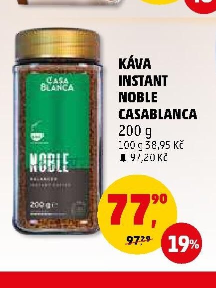 Káva instant Noble Casablanca