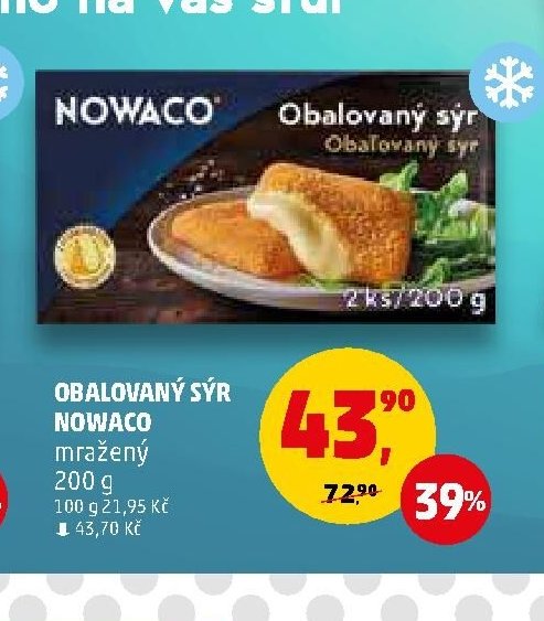 Obalovaný sýr Nowaco