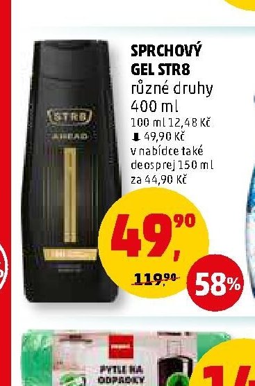 SPRCHOVÝ GEL STR8 různé druhy