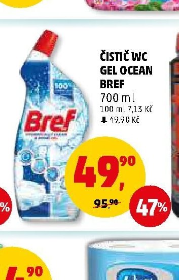 ČISTIČ WC GEL OCEAN BREF