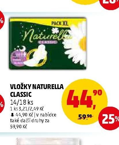 VLOŽKY NATURELLA CLASSIC