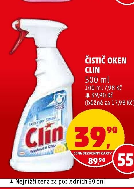 ČISTIČ OKEN CLIN