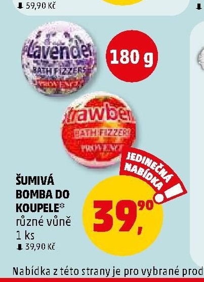 Šumivá bomba do koupele