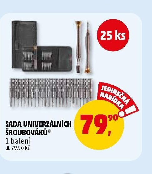 SADA UNIVERZÁLNÍCH ŠROUBOVÁKŮ