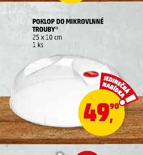 POKLOP DO MIKROVLNNÉ TROUBY