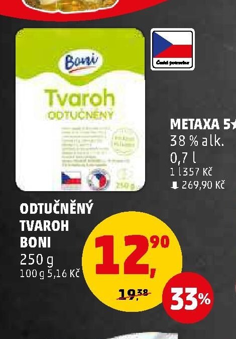 ODTUČNĚNÝ TVAROH BONI