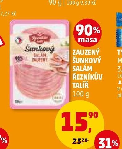 Zauzený šunkový salám Řezníkův talíř