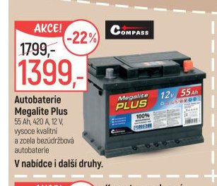 Autobaterie Megalite Plus