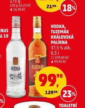 Vodka, Tuzemák Královská palírna