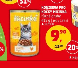 Konzerva pro kočky Micinka