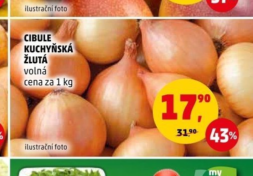 Cibule kuchyňská žlutá volná