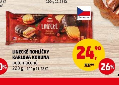Linecké rohlíčky Karlova Koruna
