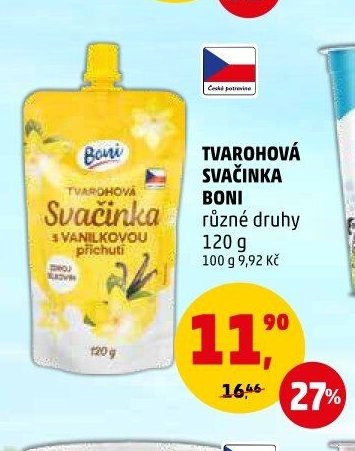 Tvarohová svačinka Boni 120 g