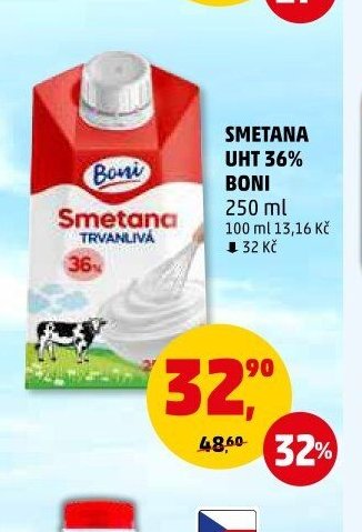 Smetana UHT 36% Boni