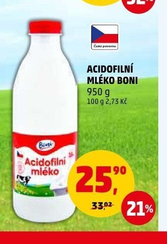 Acidofilní mléko Boni