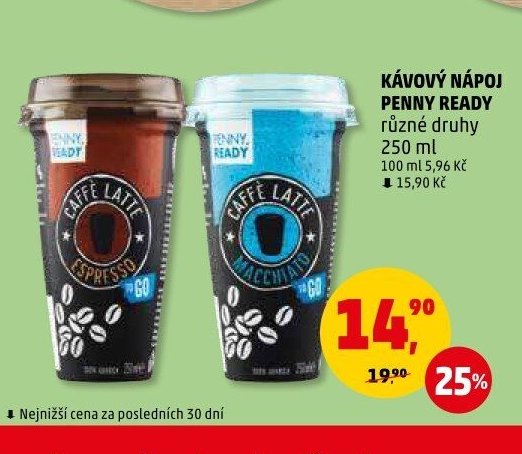 Kávový nápoj Penny Ready