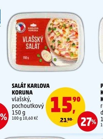 SALÁT KARLOVA KORUNA vlašský, pochoutkový