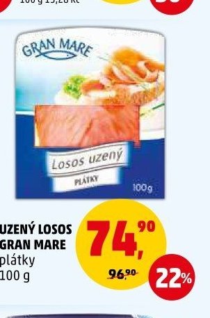 UZENÝ LOSOS GRAN MARE plátky