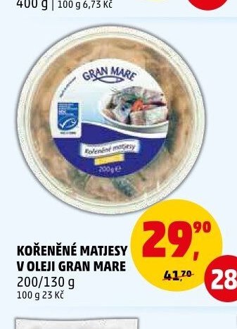 KOŘENĚNÉ MATJESY V OLEJI GRAN MARE