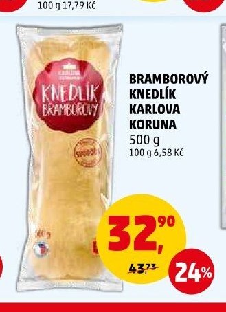 BRAMBOROVÝ KNEDLÍK KARLOVA KORUNA