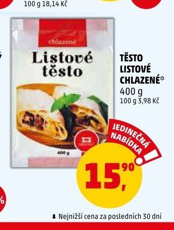 TĚSTO LISTOVÉ CHLAZENÉ