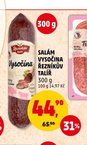 Salám Vysočina Řezníkův talíř
