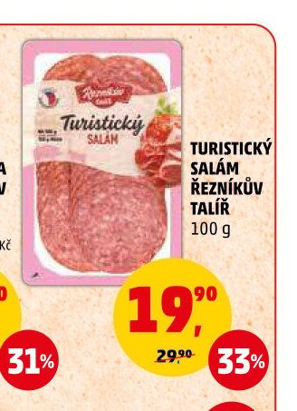 Turistický salám Řezníkův talíř