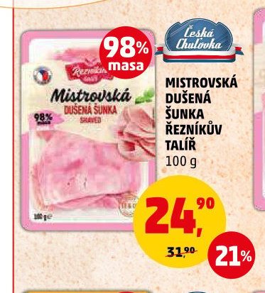 Mistrovská dušená šunka Řezníkův talíř
