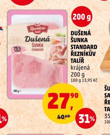 Dušená šunka standard Řezníkův talíř