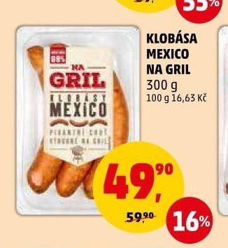 KLOBÁSA MEXICO NA GRIL