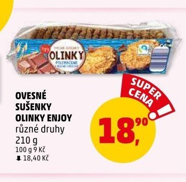 Ovesné sušenky Olinky Enjoy