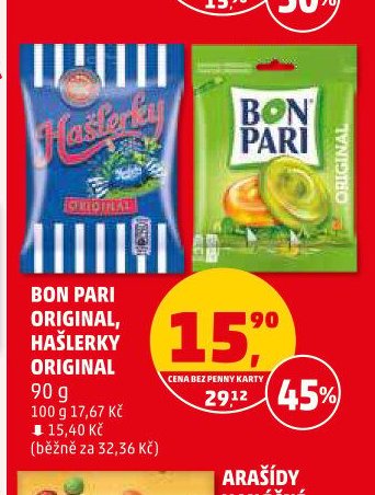Bon Pari Original, Hašlerky Original