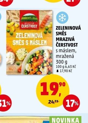 Zeleninova smes mraziva Cerstvost