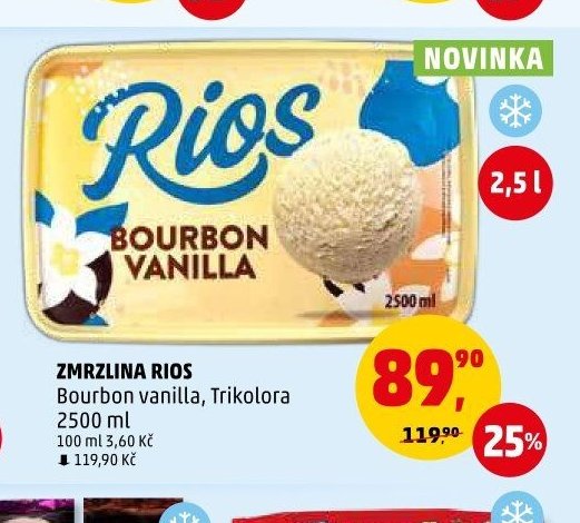Zmrzlina Rios Bourbon vanilla
