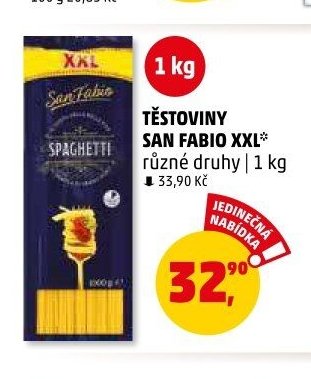 TĚSTOVINY SAN FABIO XXL
