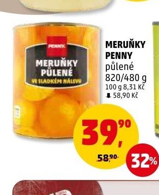 Meruňky Penny půlené