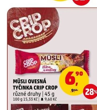 Müsli ovesná tyčinka Crip Crop