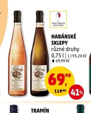 Habánské sklepy různé druhy