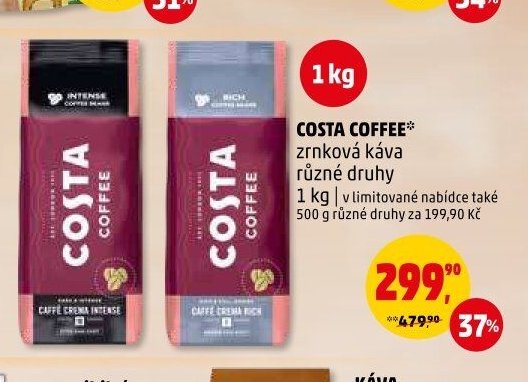 Costa Coffee zrnková káva