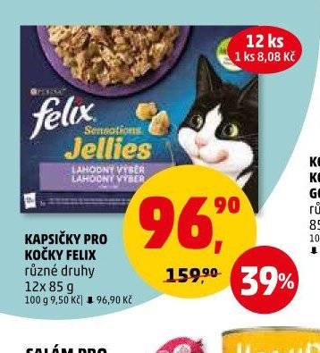 Kapsičky pro kočky Felix 12x85g