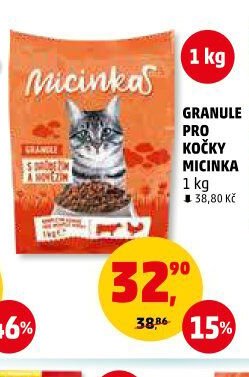 Granule pro kočky Micinka 1kg