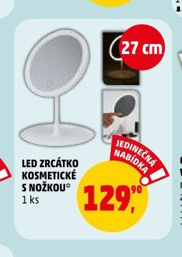Led zrcátko kosmetické s nožkou