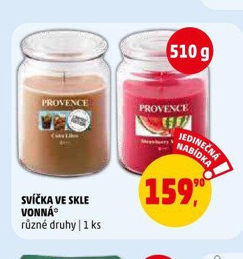 SVÍČKA VE SKLE VONNÁ