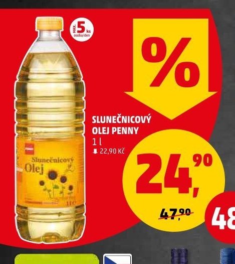 SLUNEČNICOVÝ OLEJ PENNY