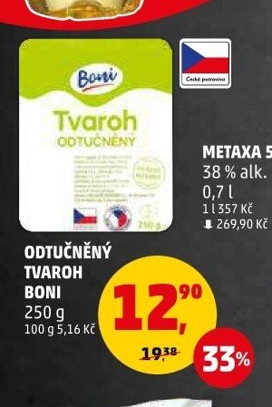 ODTUČNĚNÝ TVAROH BONI