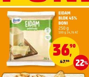 Eidam blok 45% Boni 250 g